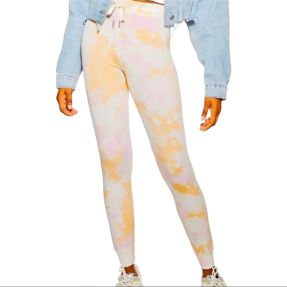 LAST CHANCE!! Topshop Slim-Fit Tie-Dye Joggers SZ 14 NWT - Picture 10 of 13